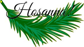 Palm Sunday at church
